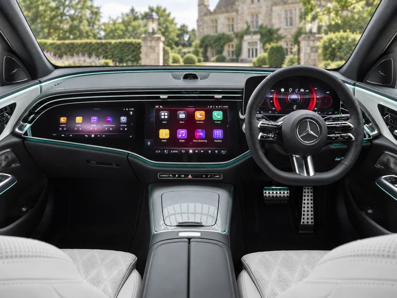 AI-generated photograph of Mercedes E-Class — cabin
