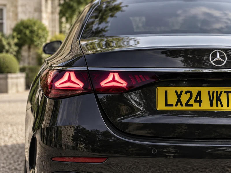 AI illustration of Mercedes-Benz E-Class: rear light detail