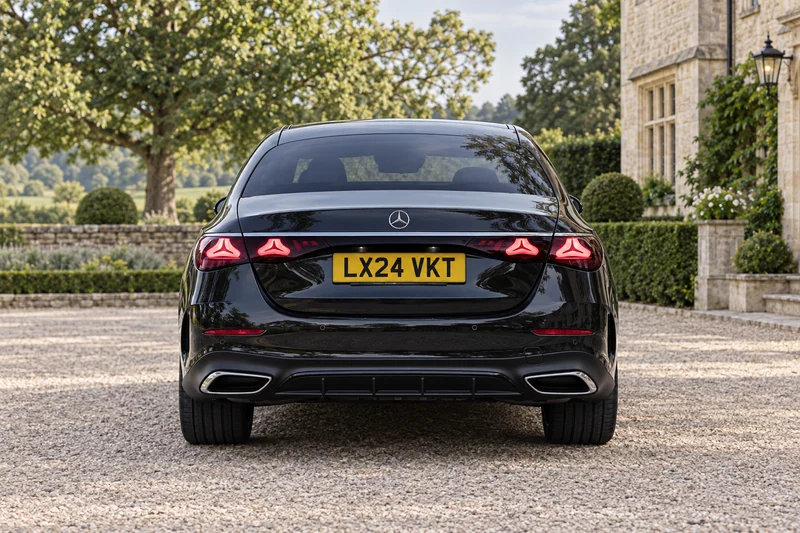 AI-generated photograph of Mercedes E-Class — details