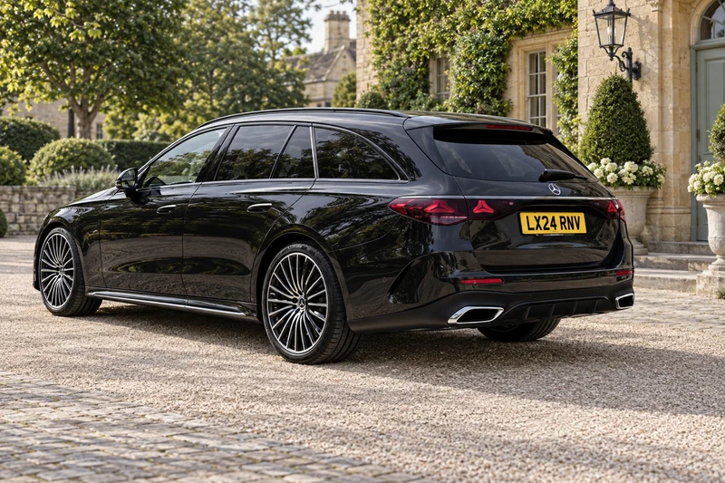 AI-generated photograph of Mercedes E-Class Estate — details