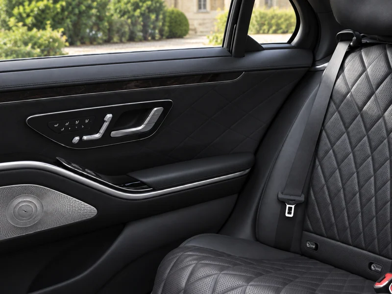 AI-generated photograph of Mercedes S-Class — cabin