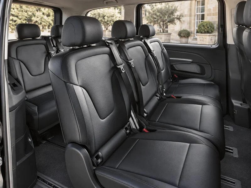 AI-generated photograph of Mercedes V-Class — cabin