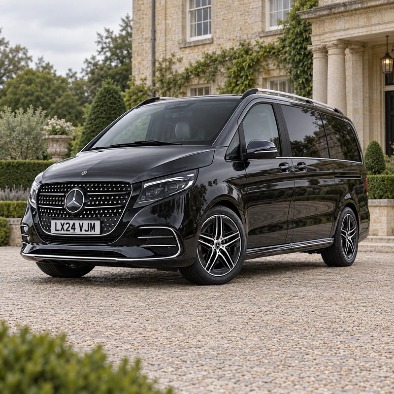 AI-generated photograph of Mercedes V-Class