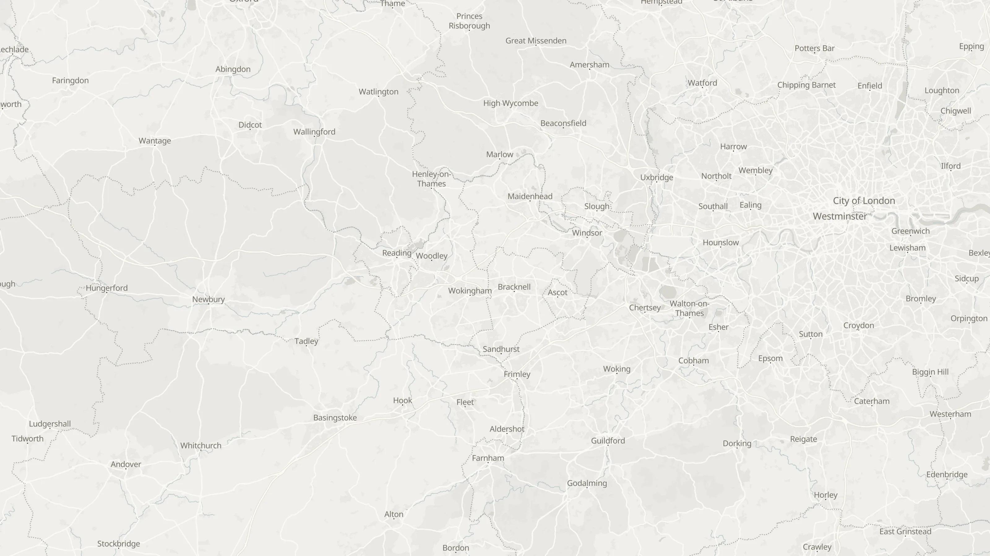 Chauffeur transfer routes from towns into Heathrow