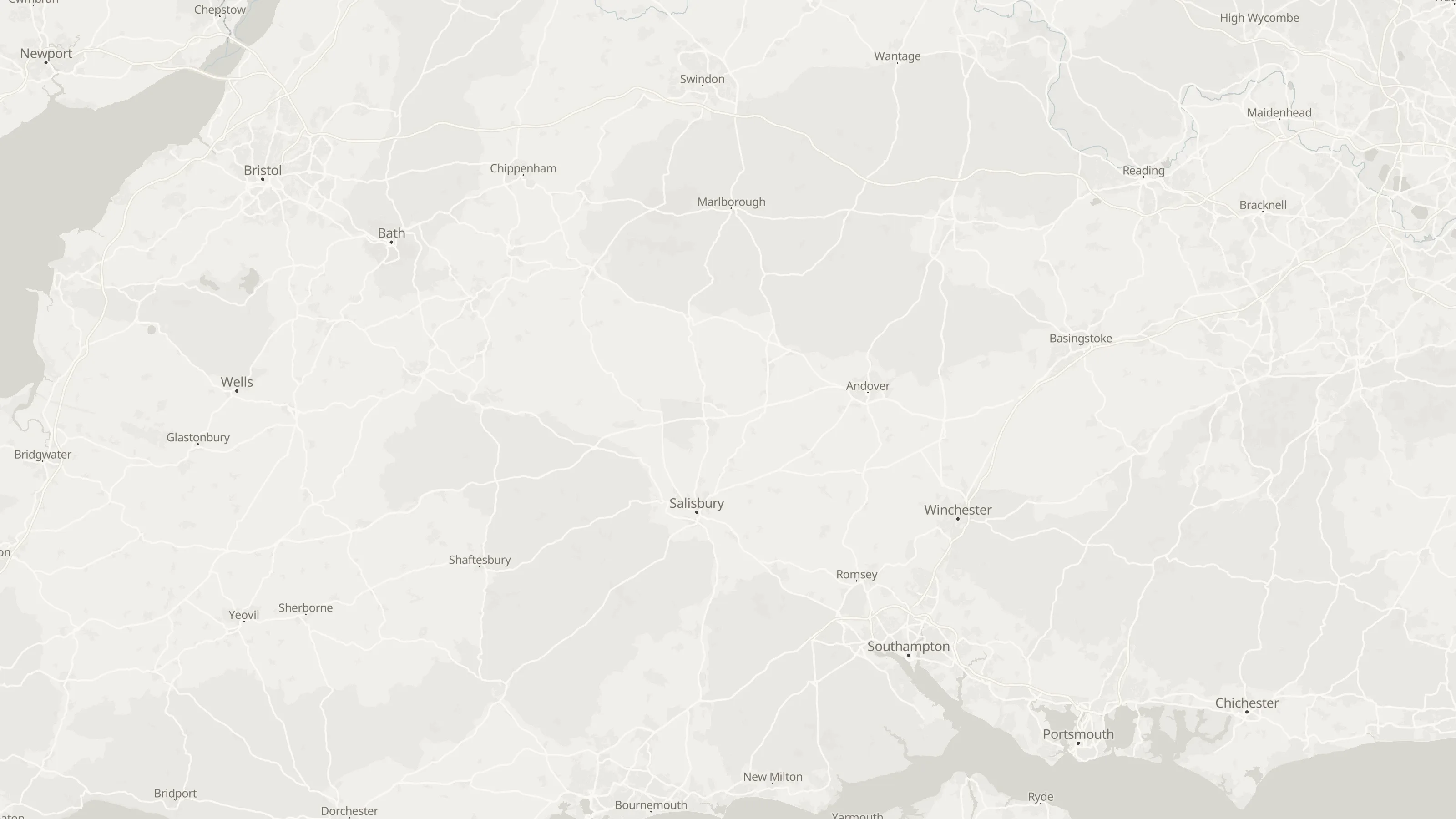 Chauffeur transfer routes from towns into Southampton Airport