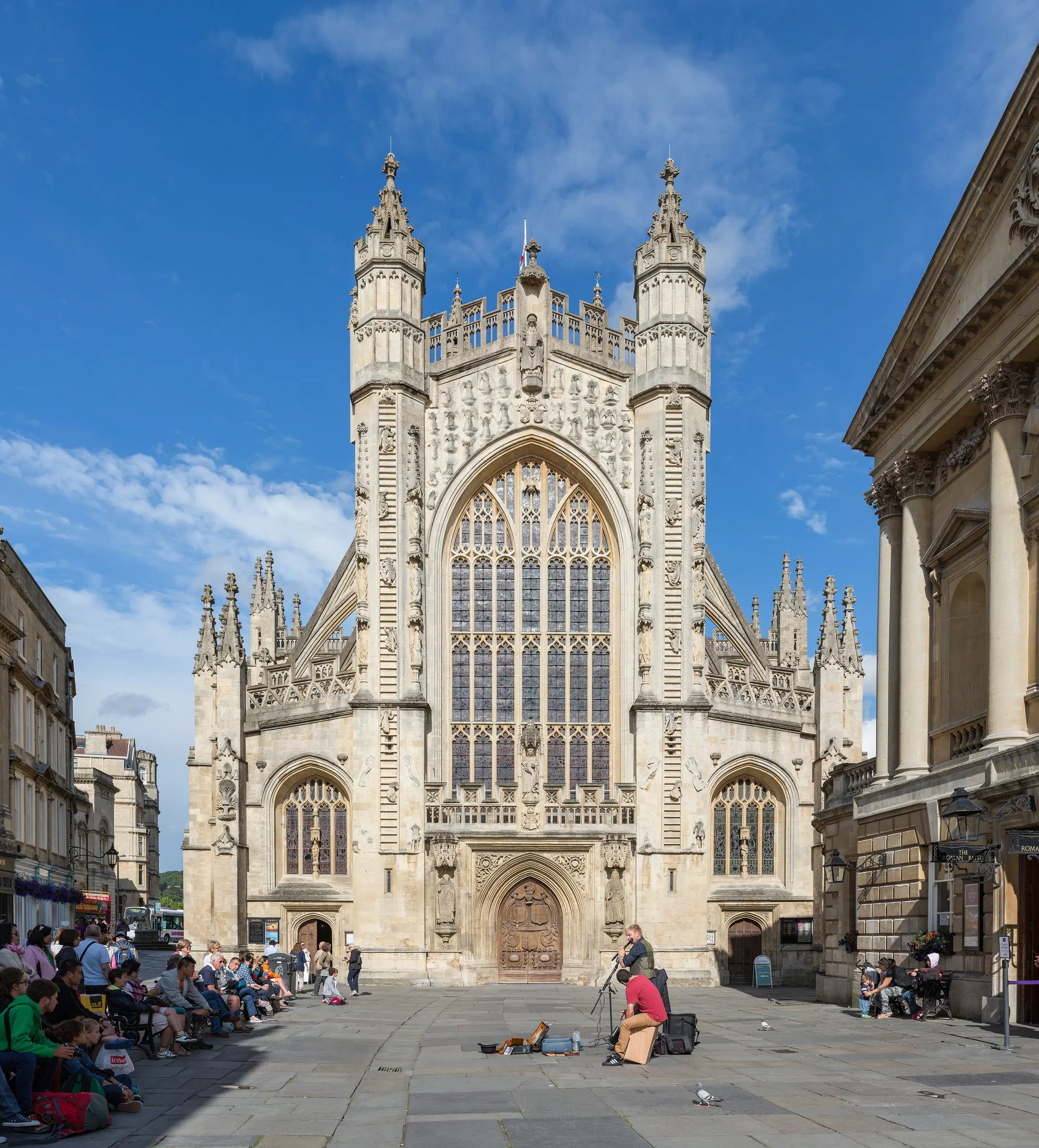 The west front of Bath Abbey