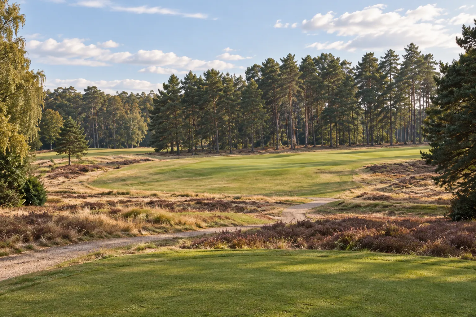 Illustrative heathland course view at The Berkshire Golf Club