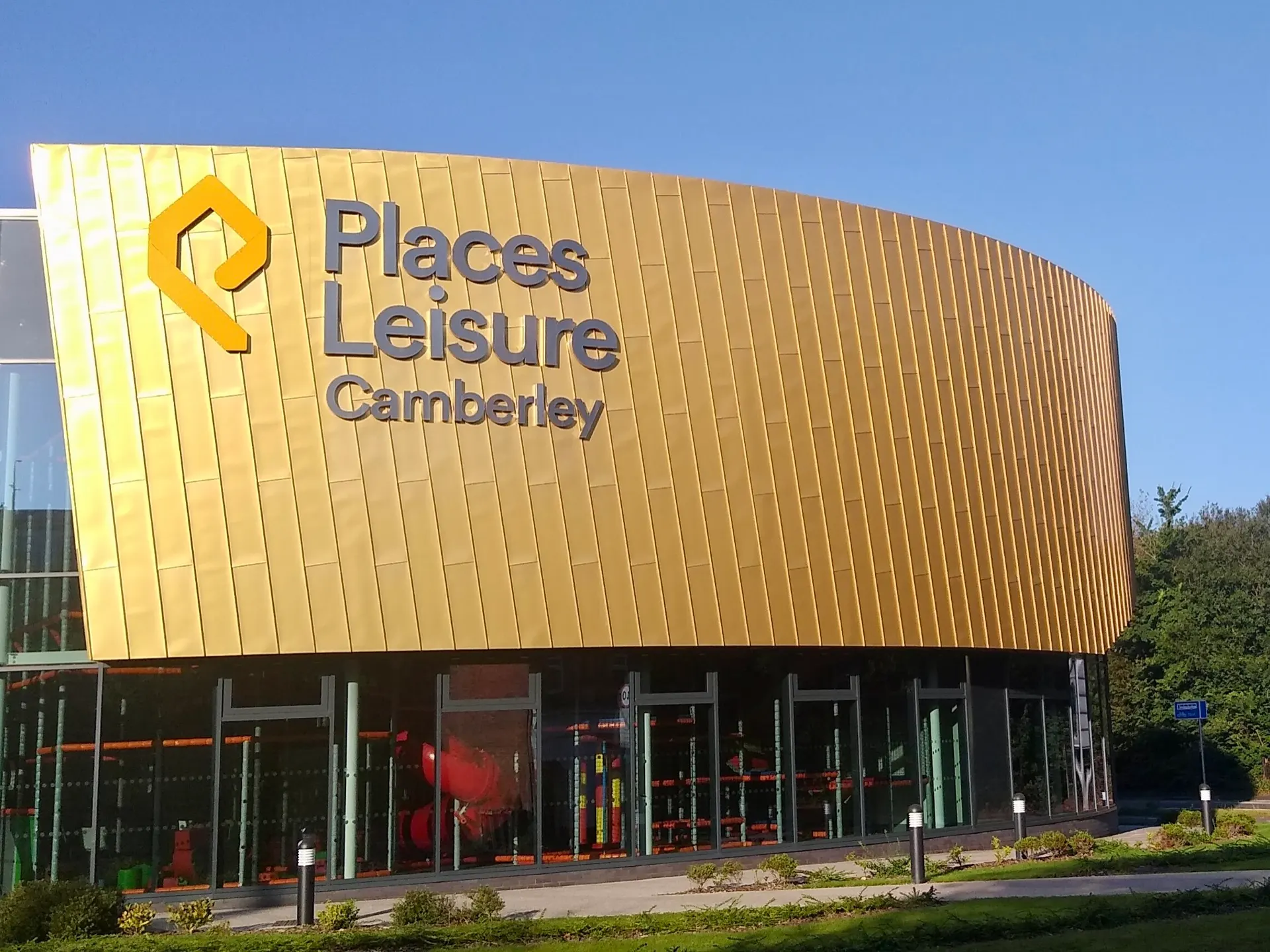Places Leisure Camberley building in September 2023