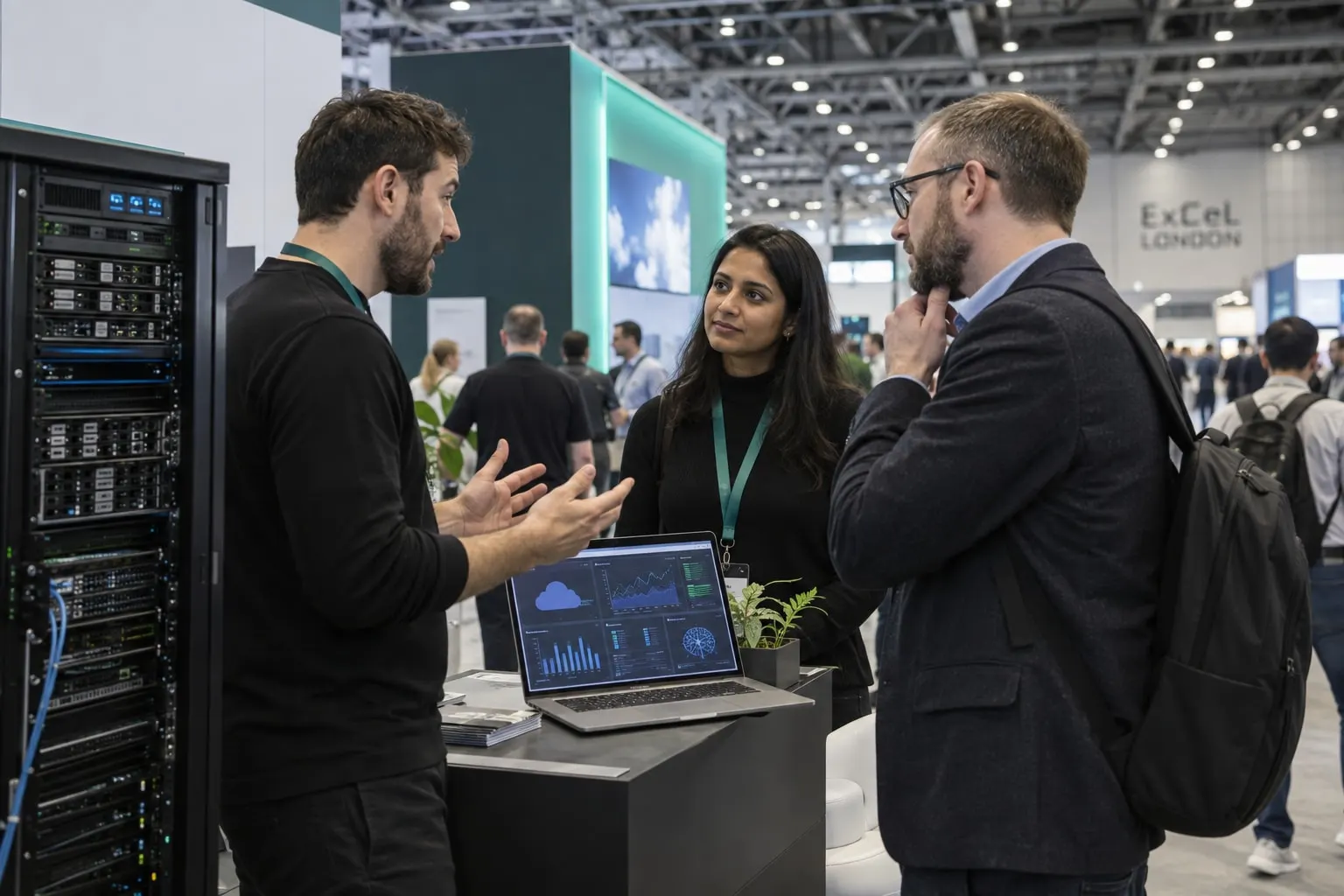 Illustrative cloud computing and AI workload demonstration at Excel London