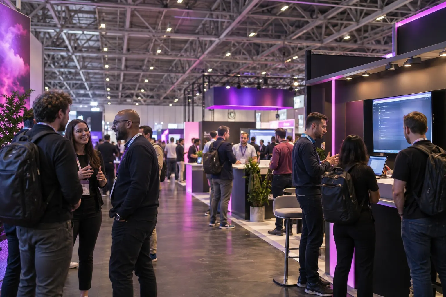 Illustrative DevOps Live London exhibition hall at Excel London