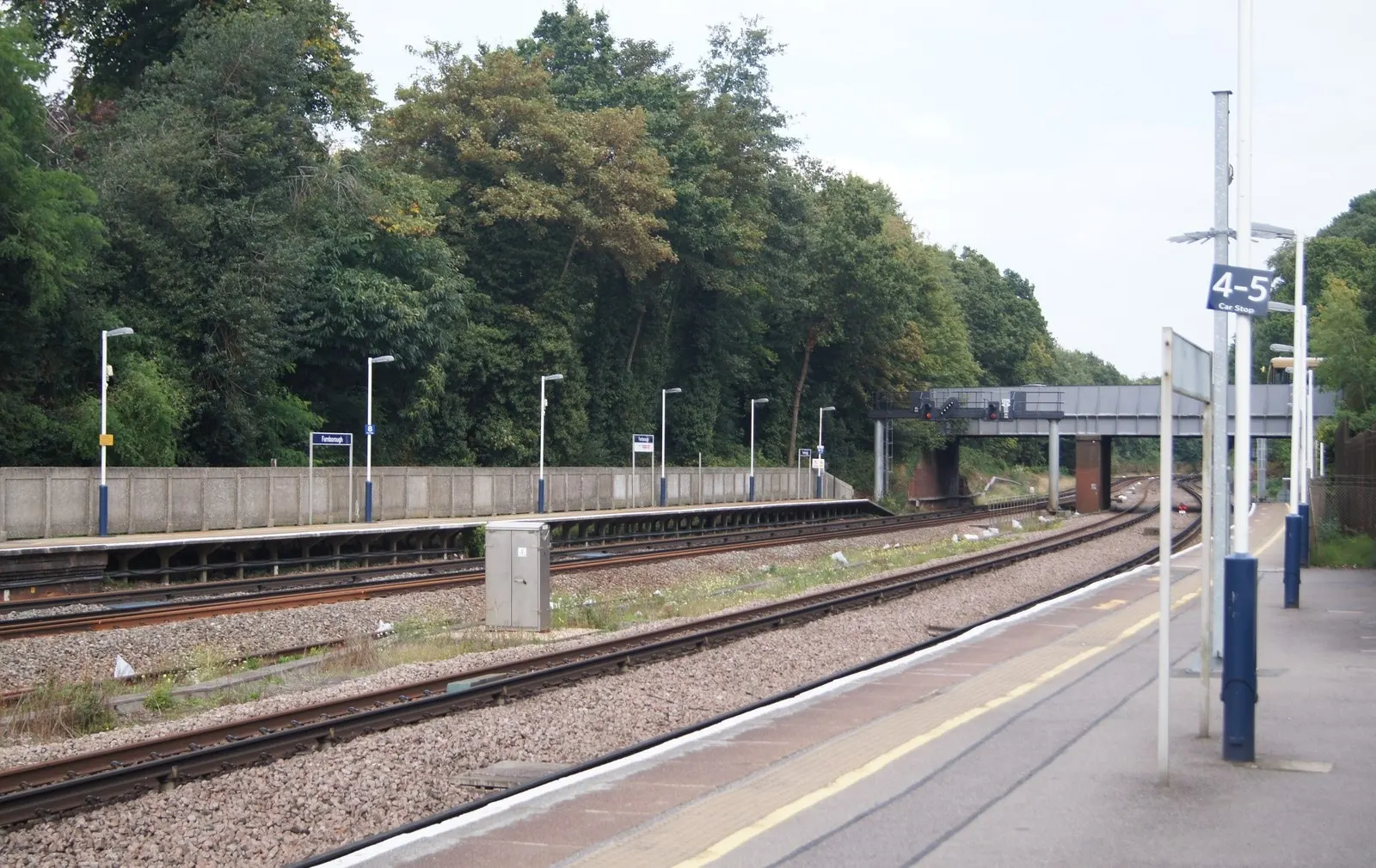 A platform at Farnborough Main station