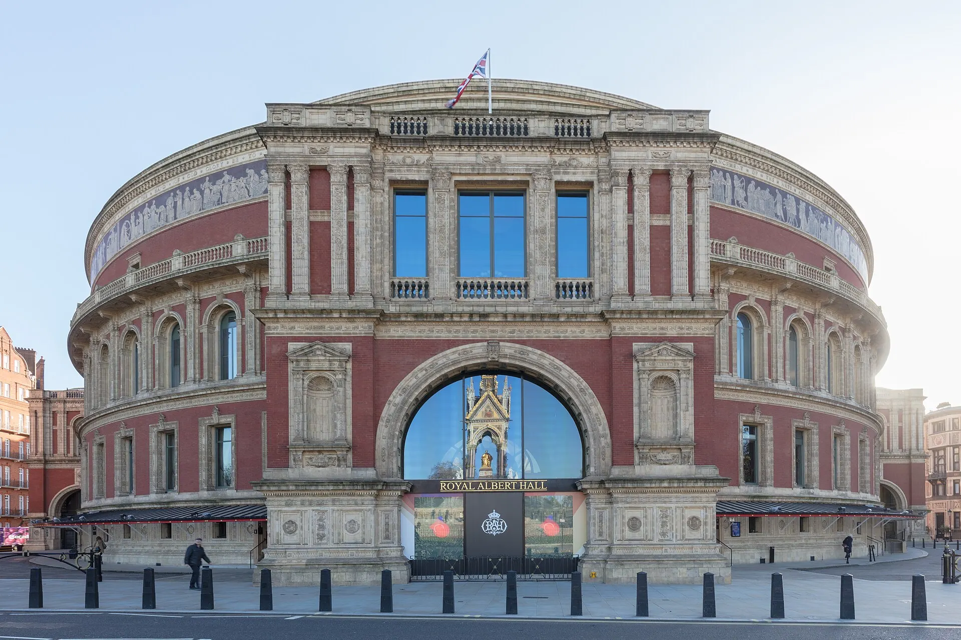 Royal Albert Hall exterior in Kensington in November 2022