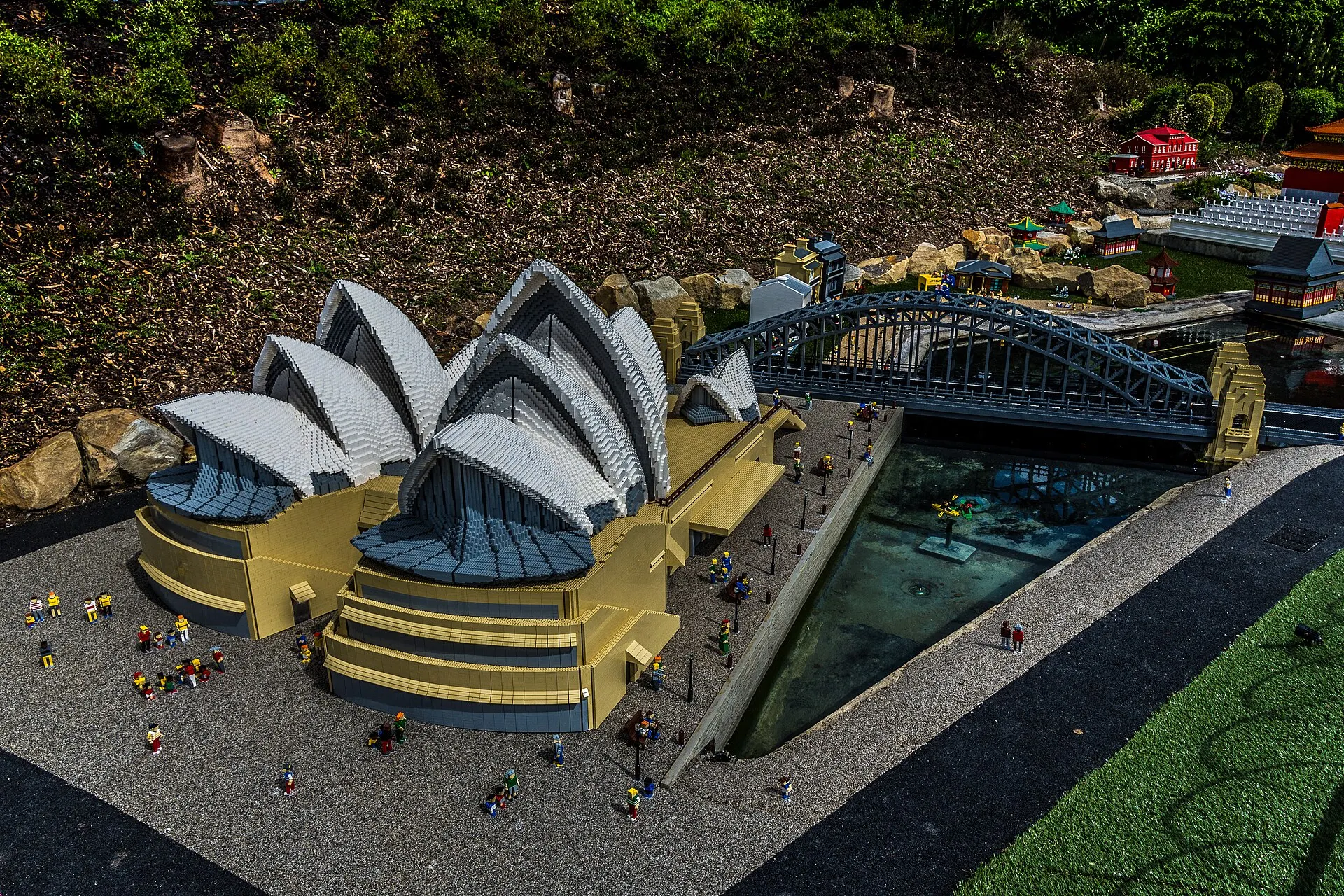 LEGO model of Sydney Harbour at LEGOLAND Windsor Resort