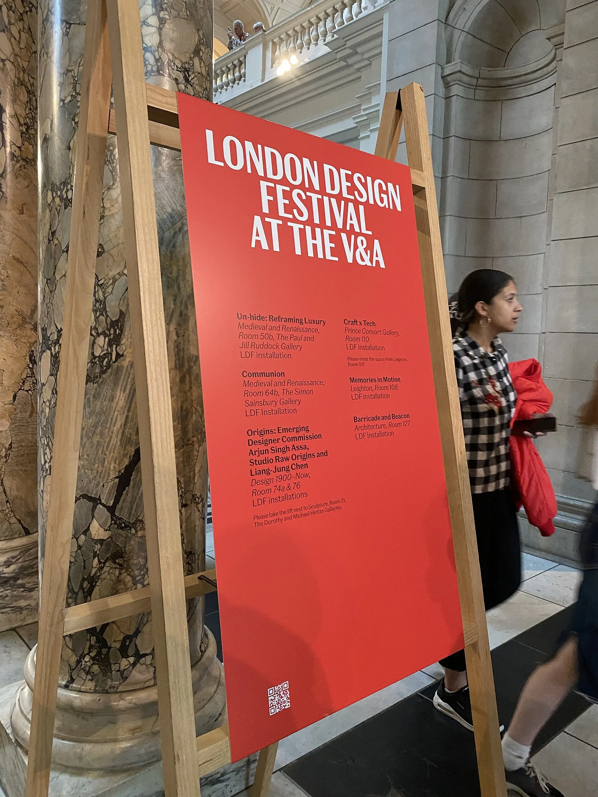 London Design Festival installation information at the V&A in 2024