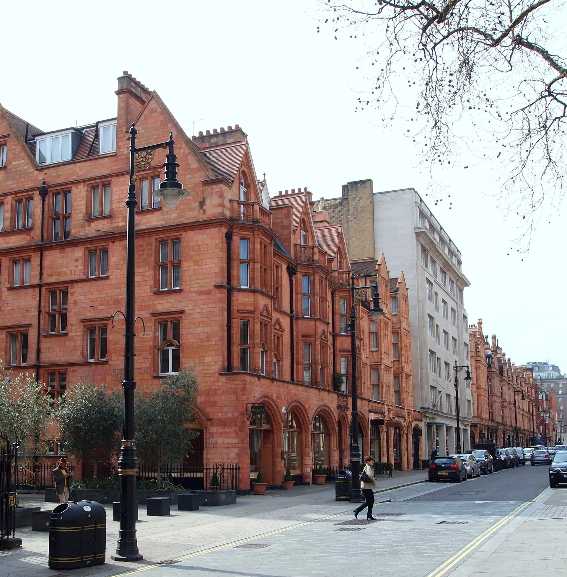 Mount Street in Mayfair photographed in April 2016