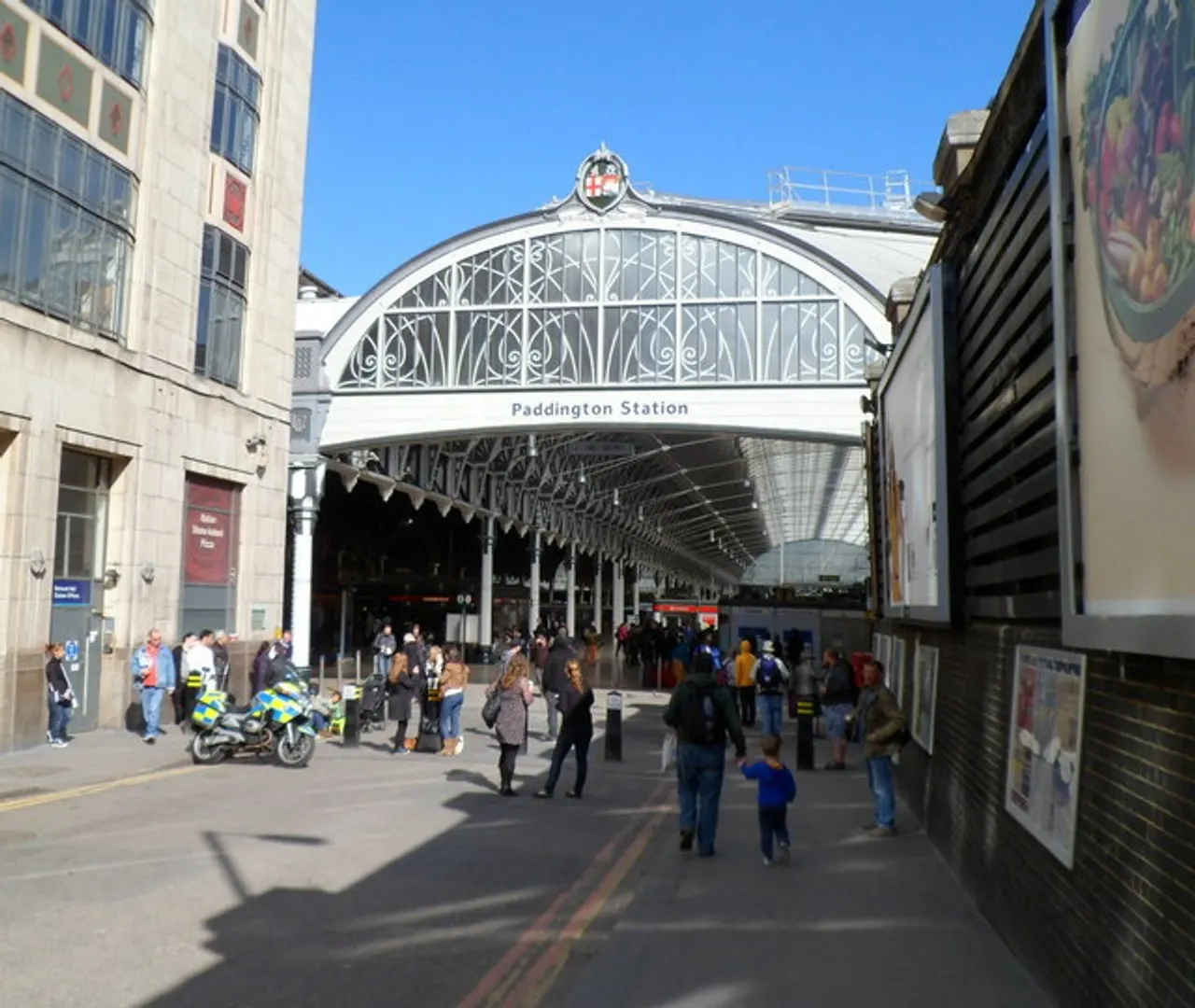 The Praed Street entrance to London Paddington station