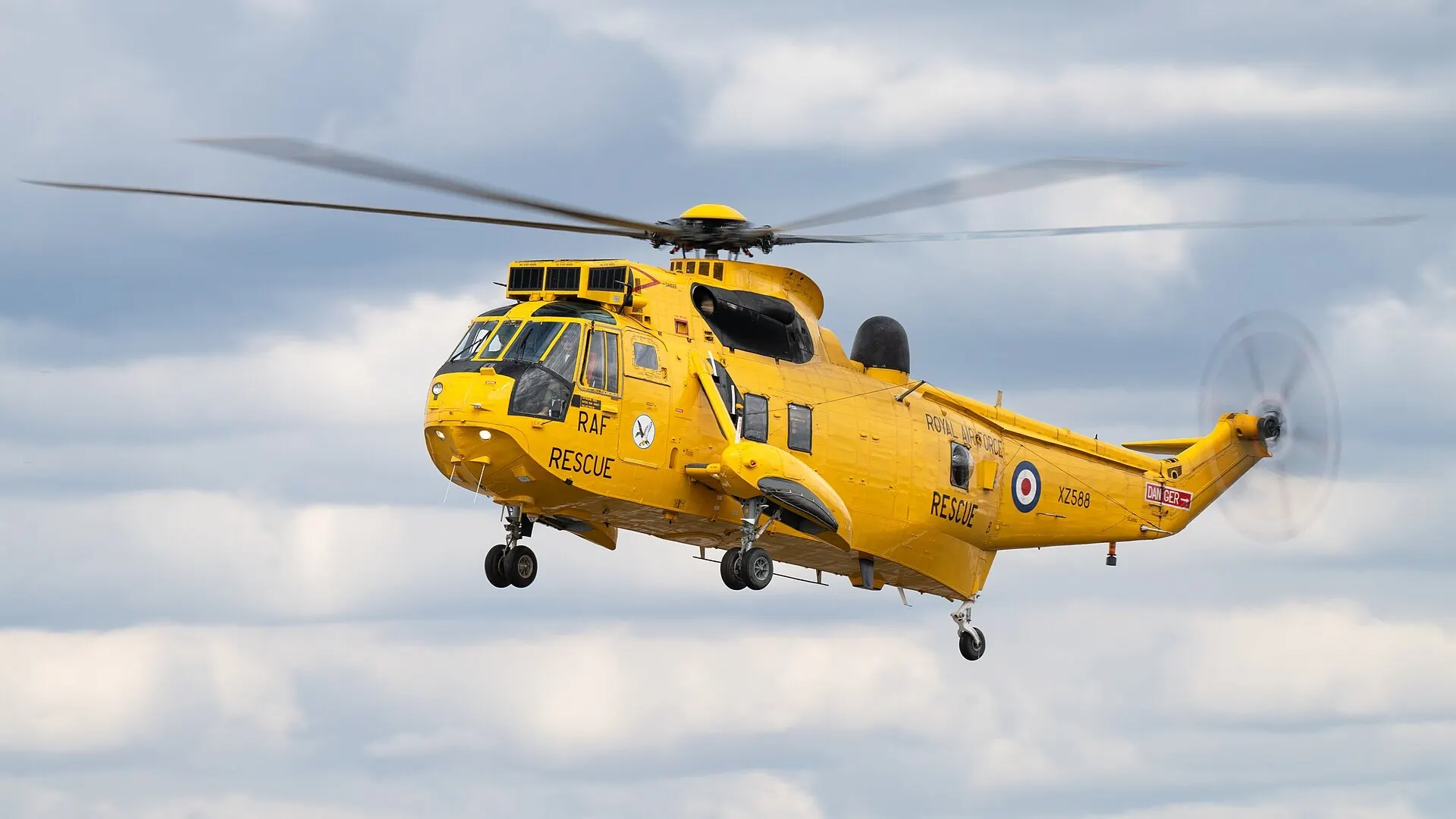 Royal Air Force rescue helicopter at the Royal International Air Tattoo