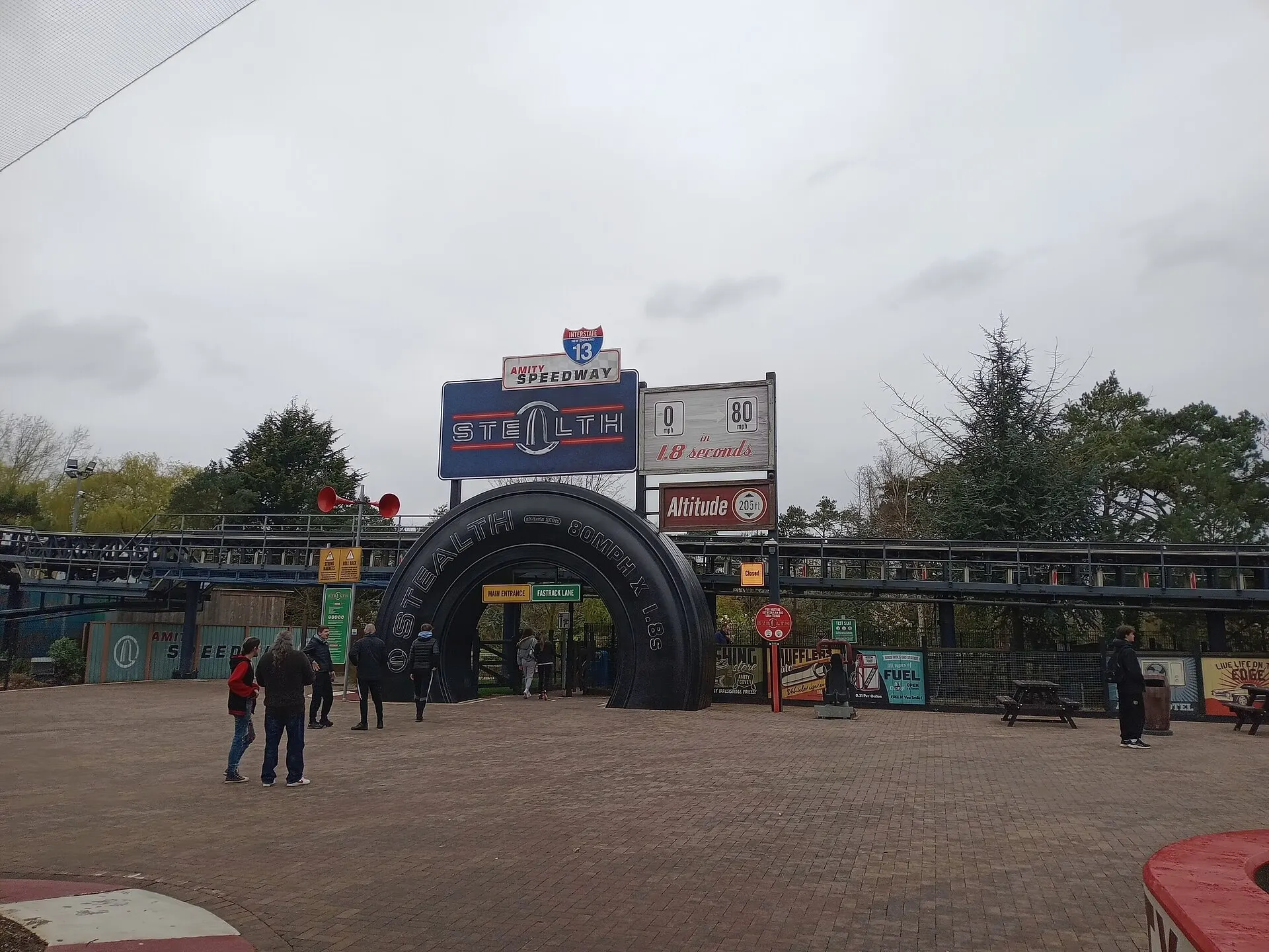 Main entrance to Thorpe Park Resort