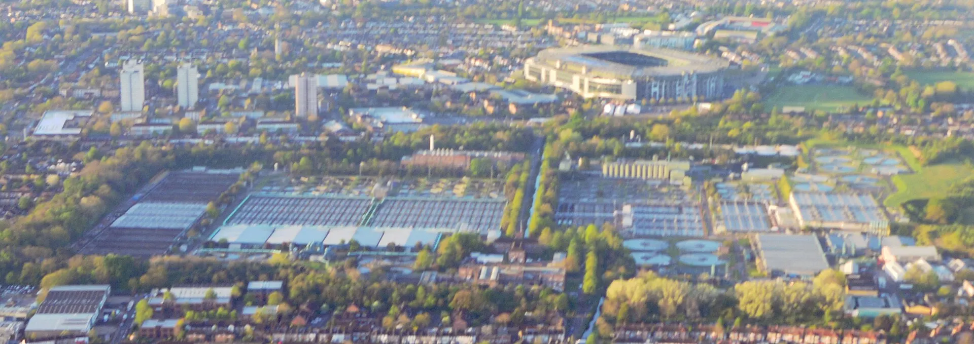 The main entrance to Twickenham Stadium