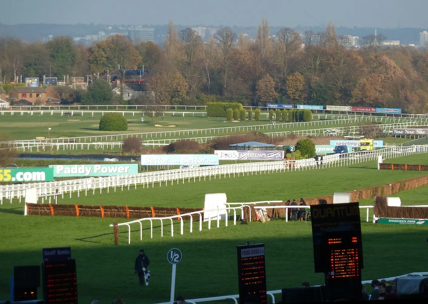Track and course at Sandown Park Racecourse
