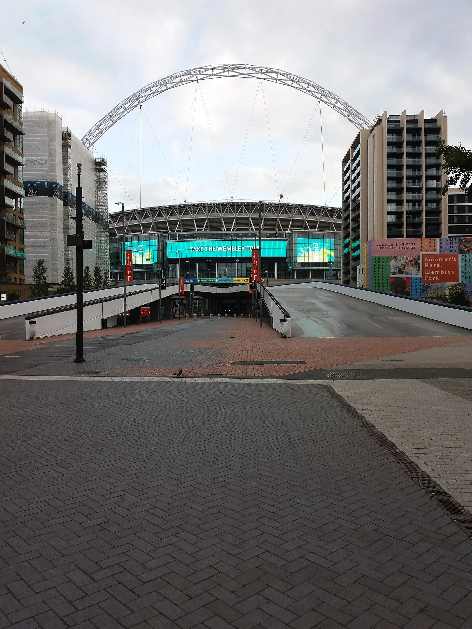 Olympic Way pedestrian approach to Wembley Stadium