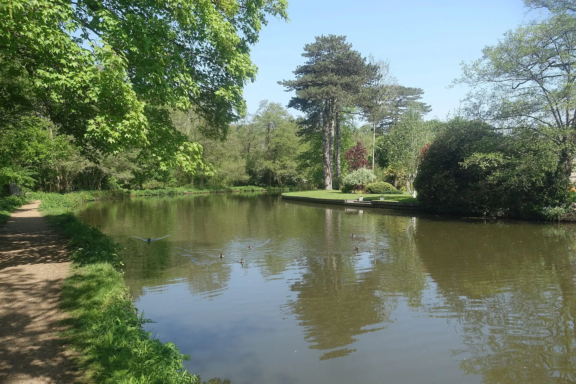 Riverside Gardens near Weybridge in April 2025