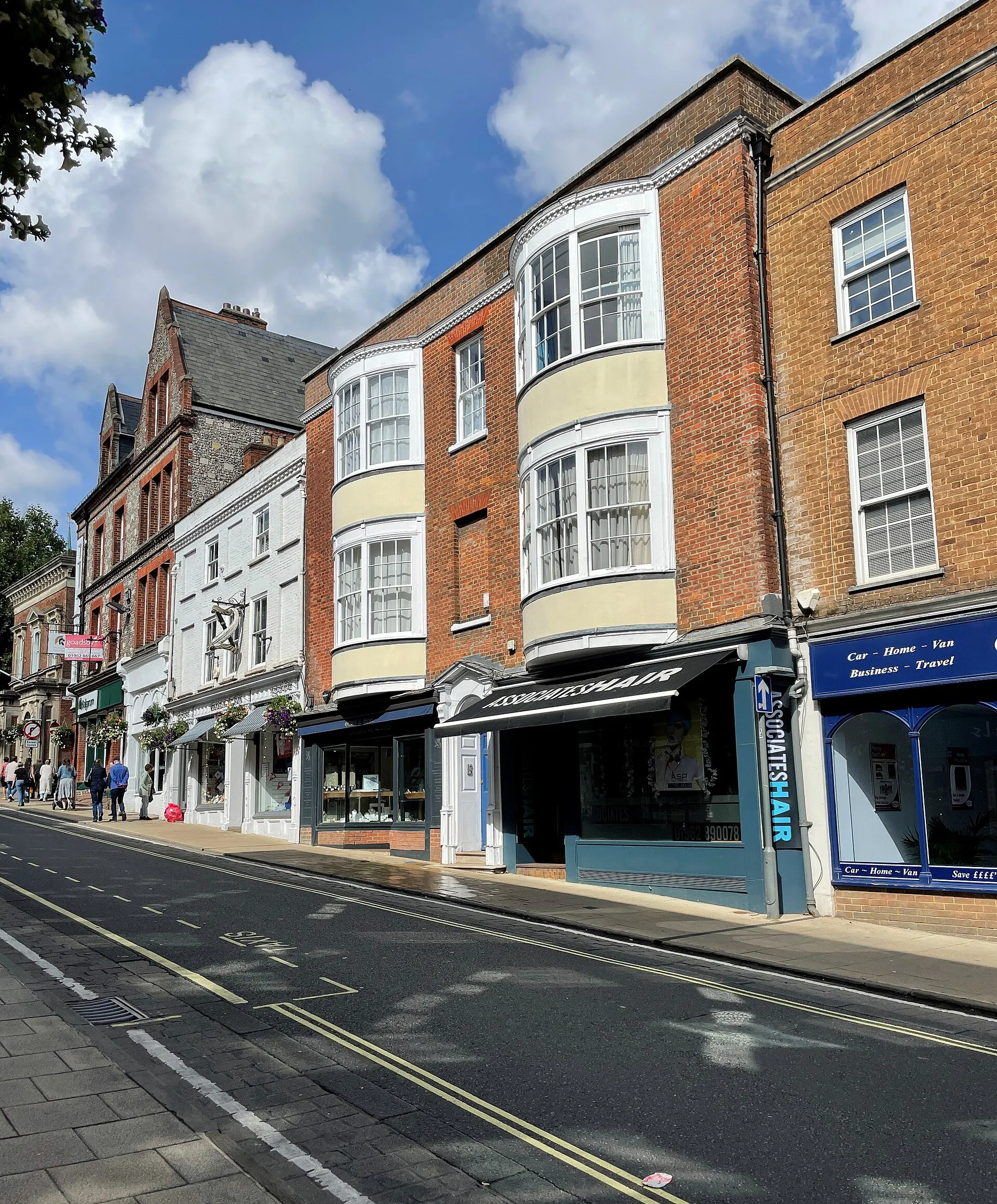 Historic buildings along Winchester High Street